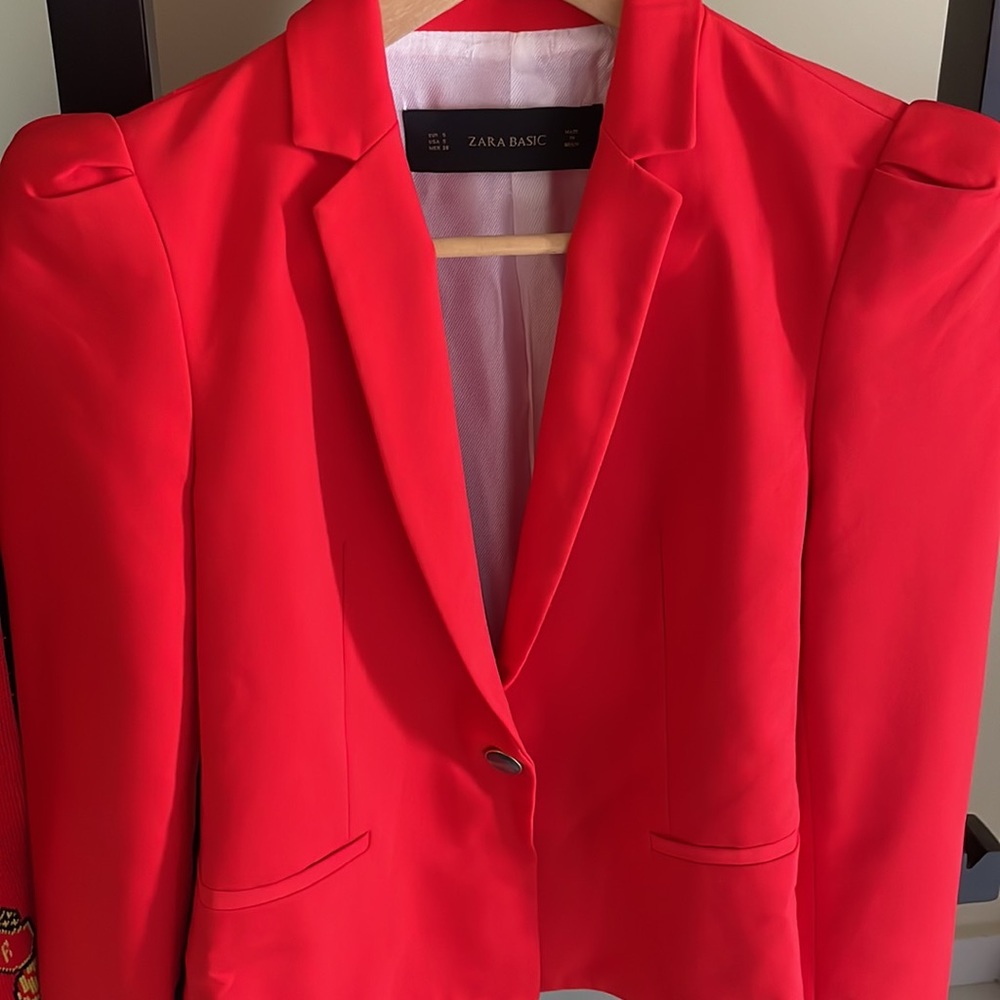 Super gorgeous deep red blazer. Wardrobe Quintessential - Picture 1 of 12
